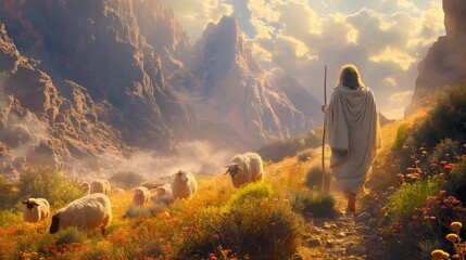 Bible story, Jacob tended his uncle Laban's sheep and goats