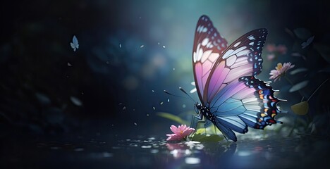 beautiful butterfly, created by ai generated