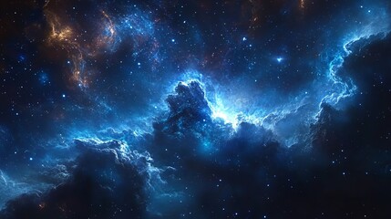 Fototapeta premium A breathtaking space nebula galaxy