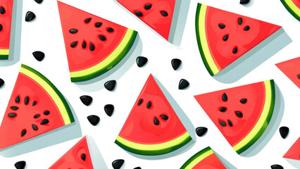 Fresh and Fun: Watermelon Slice Pattern for a Refreshing Design