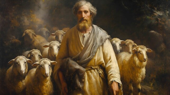Bible story, Jacob tended his uncle Laban's sheep and goats
