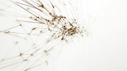 Abstract lines breaking away from a central path, embodying the concept of distraction and loss of focus, against a white background.