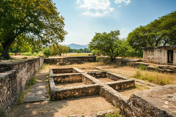 View of an ancient archaeological site