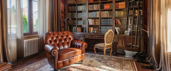 Interior of a home office