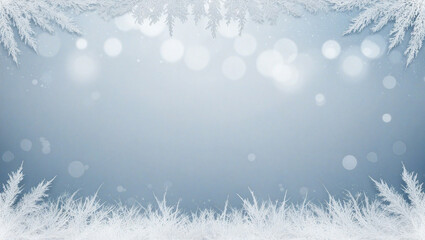 Frosty Winter Wonderland: Magical Snowy Holiday Background