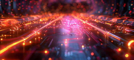 a blurry image of a city

