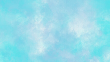 Blue sky with tiny clouds and weather and beautiful nature in the morning, Luxury abstract light blue watercolor texture background,