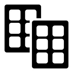 window, casement, ventilation, construction, building, furniture solid or glyph icon