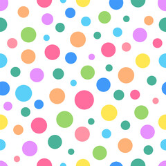 polka dot colorful pattern, multicolor polka dot for seamless pattern background, polka dot repeat colorful