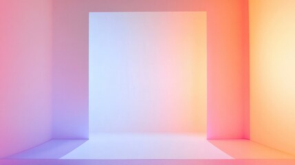 Fototapeta premium Pastel Rainbow Door Frame