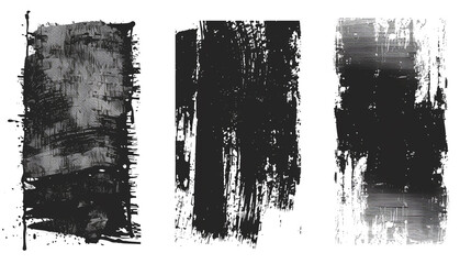 Grunge overlay textures with dust grain isolated on white background., Glitch distorted grungy isolated layers . Design element for brochure, social media, posters,  