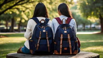 Fototapeta premium GIRLS IN COLLEGE