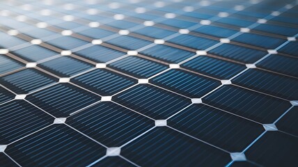 Close-up View of a Solar Panel