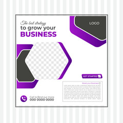 Creative modern social media post design