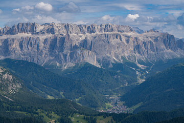 Naklejka premium Mountain landscape at Val di Gardena, Dolomites, Italy.
