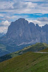 Mountain landscape at Val di Gardena, Dolomites, Italy.