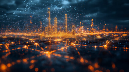 Obraz premium Strategic Cooperation in the Digital Age: Building a Win-Win Future for Urban Development