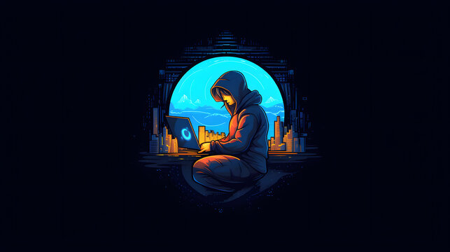 Programmer Illustration Logo