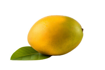 Fresh raw mango isolated on transparent background, ideal for culinary designs, tropical fruit illustrations, and organic produce marketing materials