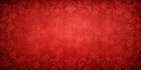 Vintage red painted background with a textured finish, ideal for Christmas or Valentine's Day posters