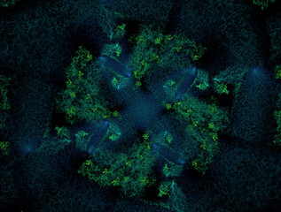 Imaginatory fractal abstract background Image