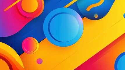 A vibrant geometric background bursting with colorful lines and playful textures, perfect for modern designs.