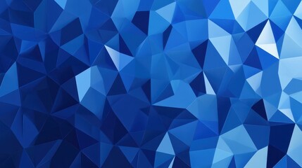 A vibrant blue polygonal abstract background featuring dynamic triangles. Perfect for modern design and creative projects.