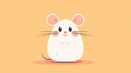 Discover whimsical mouse art This modern, flat illustration brings to life charming rodent designs with vibrant textures.