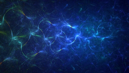 3D manual rendering abstract technology fractal background. Its not AI Generatd illustration.