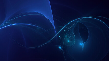 3D manual rendering abstract technology fractal background. Its not AI Generatd illustration.