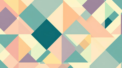 Explore a smooth blend of triangles and squares in light blue, creating a retroinspired geometric pattern for modern design.