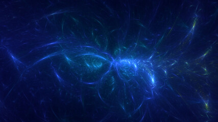 3D manual rendering abstract fractal light background. Its not AI Generatd illustration.