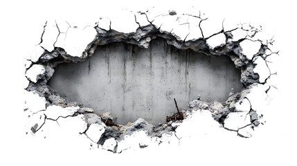 Obraz premium hole in the wall transparent, PNG file