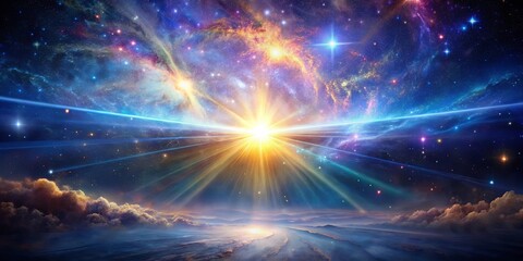 Obraz premium Mesmerizing photo capturing a cosmic masterpiece of light and radiance