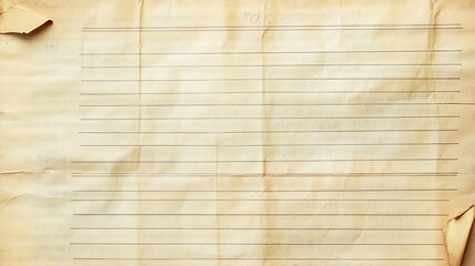 Vintage lined paper sheet background. Old antique paper texture. Vintage paper background.