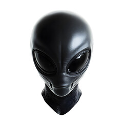 Alien face isolated on white background