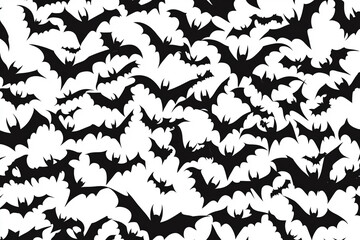 Fototapeta premium Halloween bats silhouettes