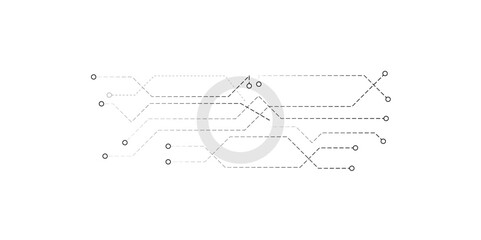 Circuit Logo Template vector icon design. Technology digital circuit board background. Abstract background with technology circuit board texture. digital technology electronics circuit board elements.