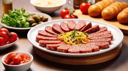 Delicious Meat Platter Presentation