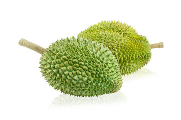 King of fruits, durian isolated on white background