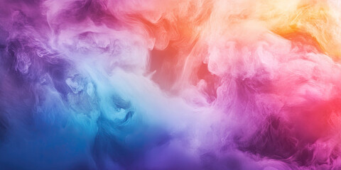 Oil paint strokes on wide canvas, textured color background, decorating art painting illustration, generated ai