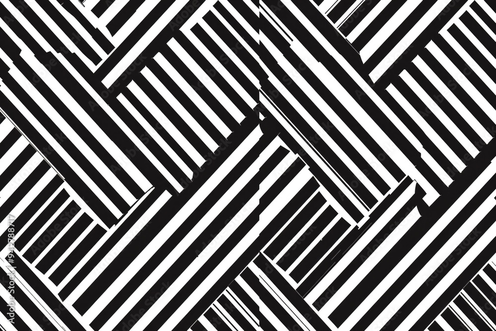 Poster geometric design with a diagonal theme in black and white colors