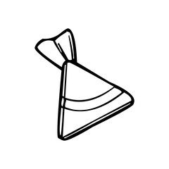 Candy icon black and white