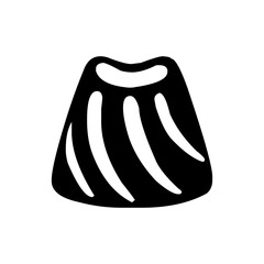 Candy icon black and white