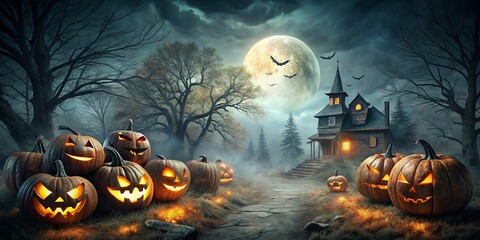 Dark and foreboding texture with spooky ambiance perfect for Halloween or horror-themed projects