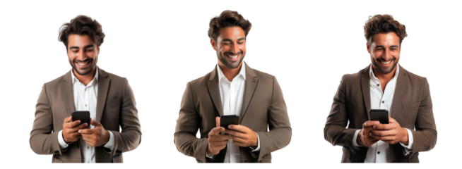 Businessman with phone in hand
