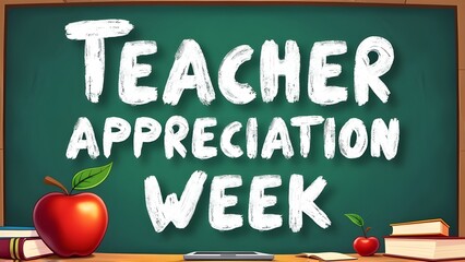 Happy Teachers Day poster illustration, Teacher's Day Greeting Card, teacher's appreciation week, World Teacher's Day concept.