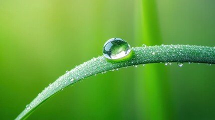 Dewdrop On A Blade Of Grass