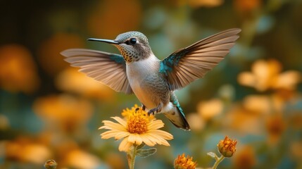 Fototapeta premium Hummingbird in Flight