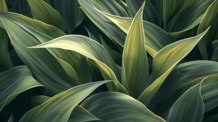 Abstract leaves background, a pattern that echoes nature's colors. Colorful plant texture, a representation of leaf design.
